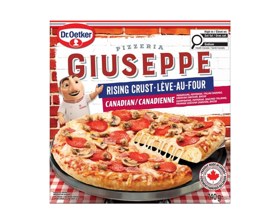 Dr. Oetker Giuseppe Pizzeria Rising Crust Canadian Pizza, 740 g - 850 g