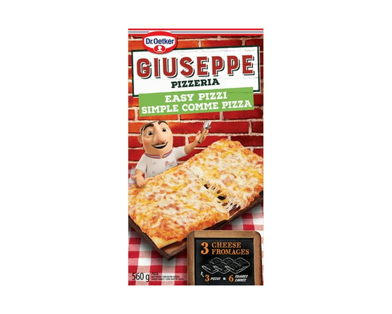 Dr. Oetker Giuseppe Pizzeria Easy Pizzi 3 Cheese Mini Pizza - 560g