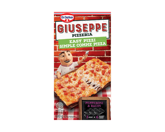 Dr. Oetker Giuseppe Pizzeria Easy Pizzi Pepperoni & Bacon Mini Pizza - 600g