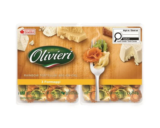 Olivieri 3 Formaggi Rainbow Tortellini