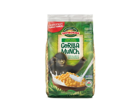Nature's Path Envirokidz Organic Gorilla Munch Cereal 650g EcoPac Bag - 650g