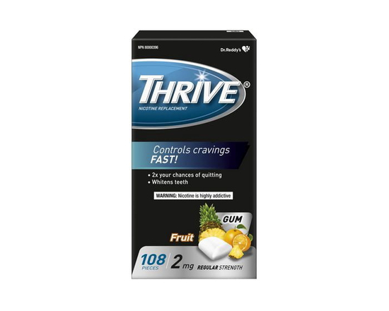 Thrive Gum 2mg Regular Strength Nicotine Replacement