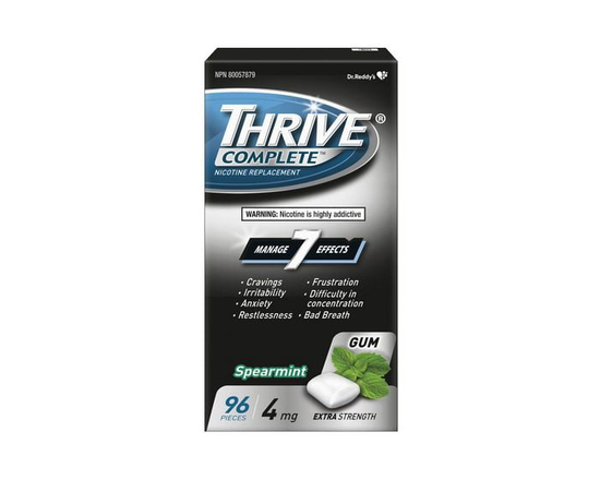 Thrive Gum Complete 4mg Extra Strength Nicotine Replacement