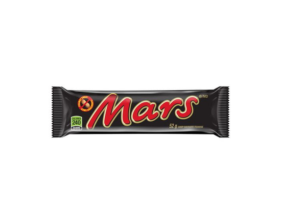 MARS, Peanut Free Chocolate Candy Bar, Full Size Bar, 52 g - Case