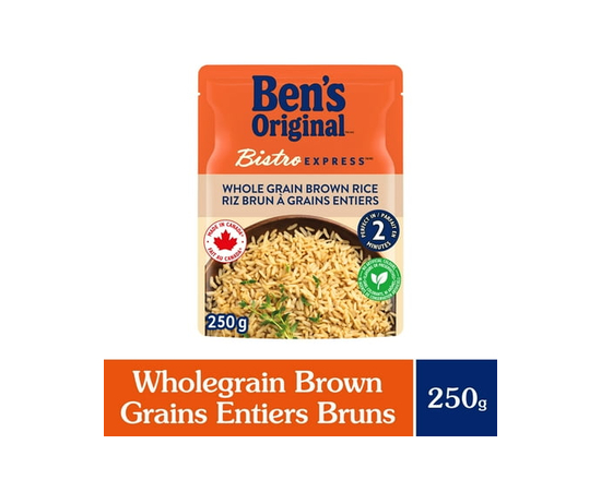 BEN'S ORIGINAL BISTRO EXPRESS Whole Grain Brown Rice Side Dish, 250g Pouch - 250 g
