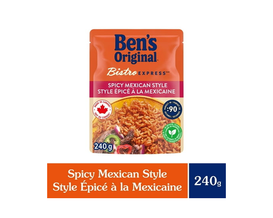BEN'S ORIGINAL BISTRO EXPRESS Spicy Mexican Style Rice, 240g Pouch - 240g