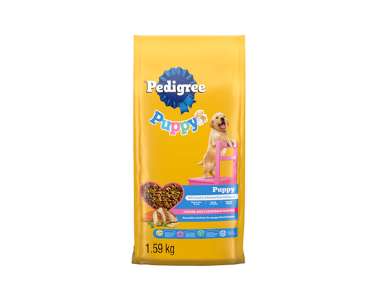 Pedigree Puppy Dry Dog Food Chicken, Rice & Vegetable Flavour 1.59KG - 1.59kg