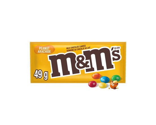 M&M'S, Peanut Milk Chocolate Candies, 49g - Case