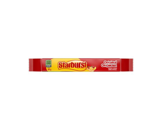 Bonbons à mâcher fruités Starburst Originaux, aromatisés aux fruits, format individuel, 58 g