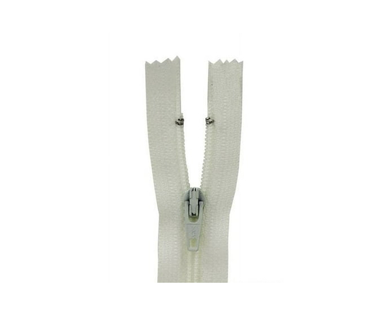 COSTUMAKERS General Purpose Closed-End Zipper 40 cm (15.7 in) (15.75), Ivory, #2.5 Nylon Coil - 40 cm (15.7 in) (Ivory)
