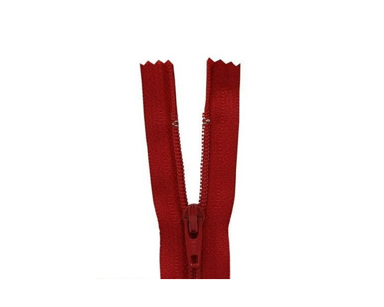 COSTUMAKERS General-Purpose Closed-End Zipper 40 cm (15.7 in), Hot Red - 40 cm (15.7 in) (Hot Red)