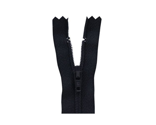 COSTUMAKERS #2.5 Nylon Coil Closed-End Zipper 40 cm (15.7 in), White - 40 cm (15.7 in) (Navy)