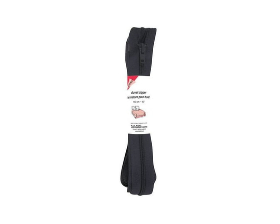 COSTUMAKERS #3 Nylon Coil Duvet Closed-End Zipper 150 cm (59 in), Grey - 150 cm (59 in) (Navy)