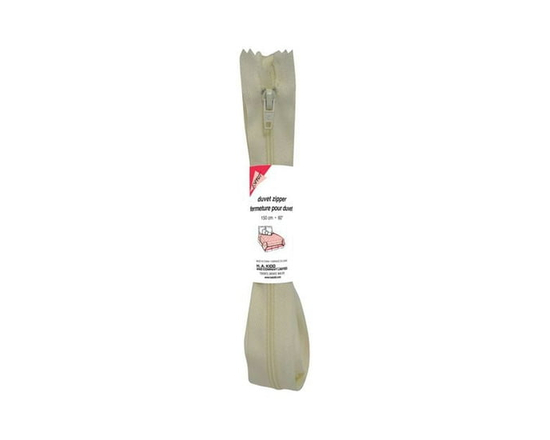 COSTUMAKERS #3 Nylon Coil Duvet Closed-End Zipper 150 cm (59 in), Grey - 150 cm (59.1 in) (Grey)