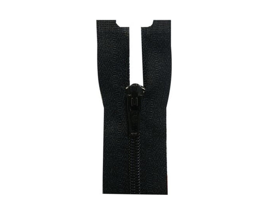 COSTUMAKERS Lightweight One-Way Separating Zipper 35 cm (13.8 in) (14), #2.5 Nylon Coil, Black - 35 cm (Black)