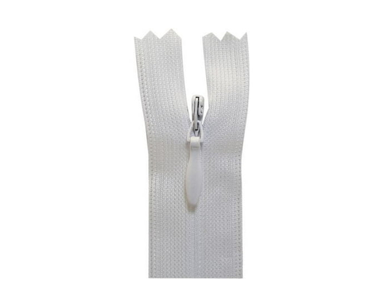 COSTUMAKERS Invisible Closed-End Zipper 20 cm (7.9 in), Light Beige - 20 cm (7.9 in) (White)
