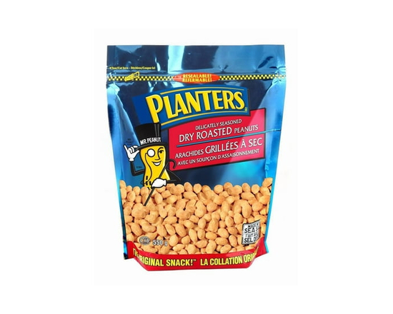Planters Collation originale d'arachides grillées à sec avec un soupçon d'assaisonnement - 550g - 550g