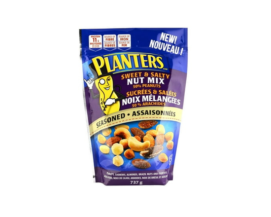 Planters Sweet & Salty Nut Mix 50% Peanuts - 737g