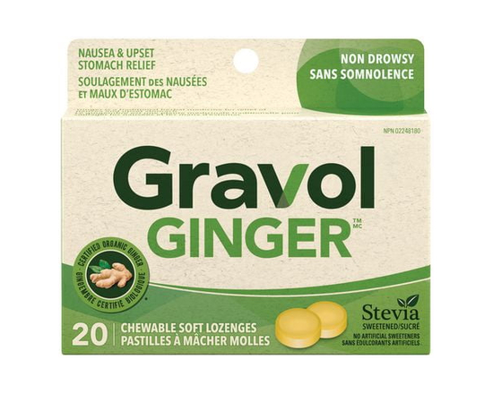 Gravol Ginger Natural Source Chewable Lozenges