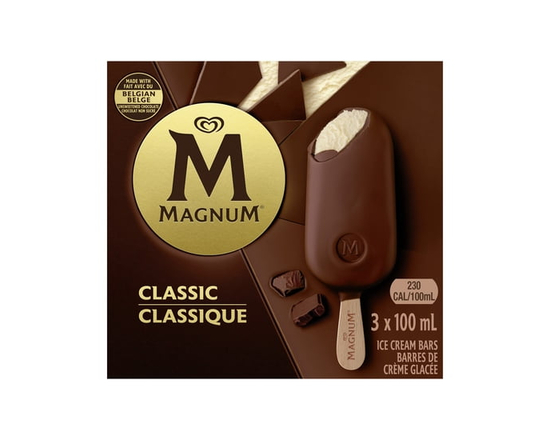 Magnum Classic Ice Cream Bars - 3 x 100ML