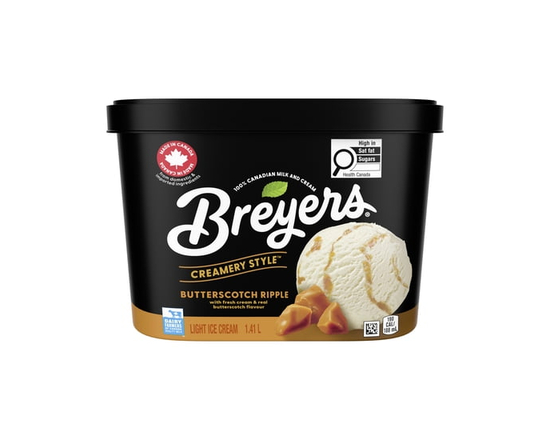 Breyers Butterscotch Ripple Light Ice Cream - 1.41L