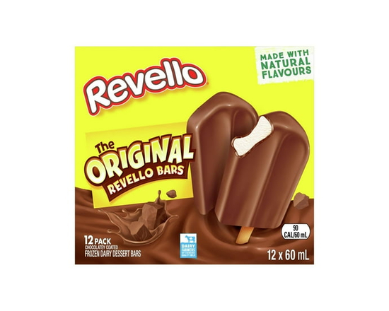 Popsicle Revello Frozen Dairy Dessert Bars - 12 x 60ML