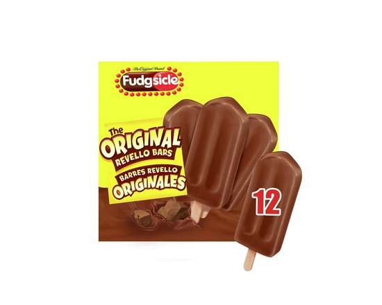 Popsicle Fudgsicle Frozen Dairy Dessert Bars - 12 x 60ML