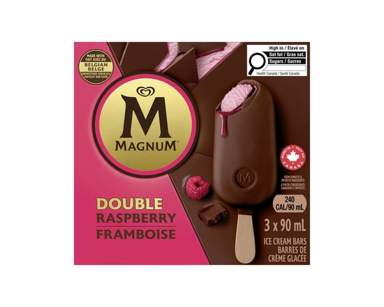 Magnum Double Raspberry Ice Cream Bars - 3X90ML