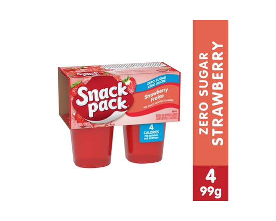 Snack Pack® Juicy Gels® Reduced Sugar Strawberry Fruit Juice Cups - 396 g