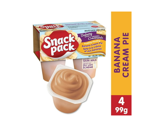 Snack Pack® Banana Cream Pie Pudding Cups - 99 g