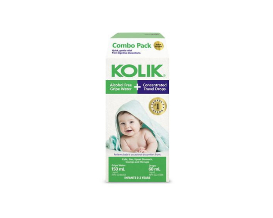 Dr Chase Kolik Combo Pack - Gripe Water Alcohol Free & Gas Relief Drops