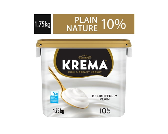 Olympic Krema Plain Yogurt 10%, 1.75kg - 1.75KG