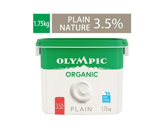 Olympic Organic Plain Yogurt 3.5%, 1.75kg - 1.75KG