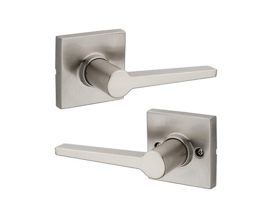 Weiser Safe Lock Daylon Interior Passage Door Lever in Satin Nickel