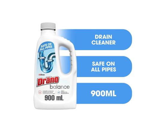 Drano Balance Drain Cleaner and Clog Remover, 900ml - 32 fl oz