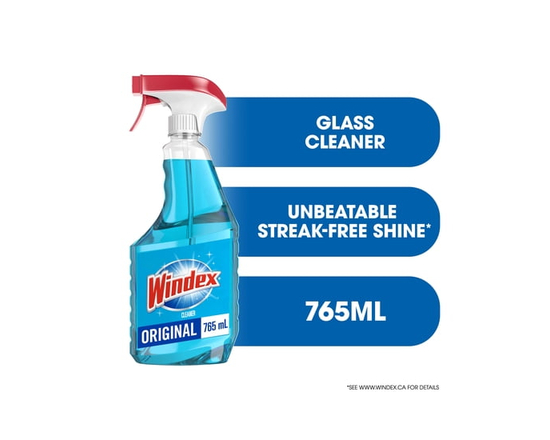 Windex® Glass Cleaner, Original Scent, 765ml - 950 mL