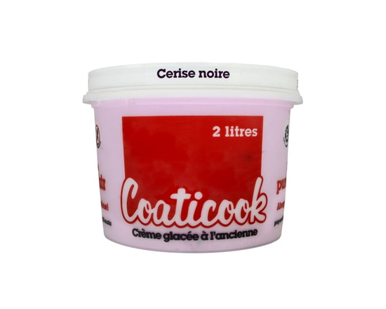 Coaticook Crème Glacée Cerise Noire - 2 litres