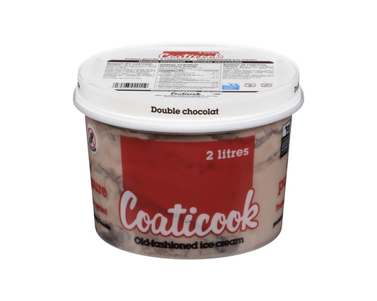 Coaticook Crème Glacée Double Chocolat - 2 L