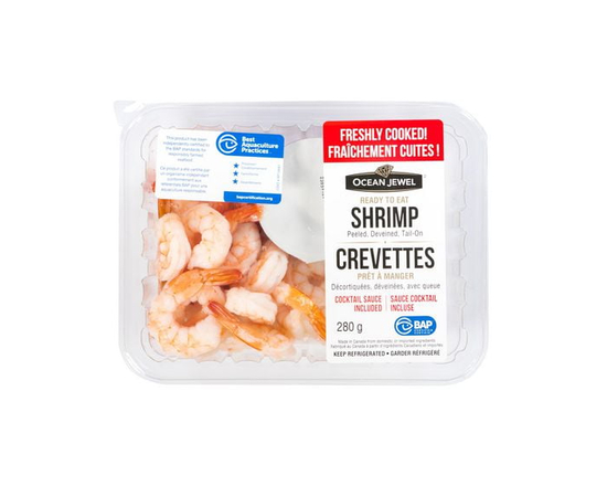 Ocean Jewel Crevettes Fraichement cuites avec Sauce