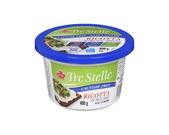 Tre Stelle Lactose Free Ricotta Fresh Soft White Cheese