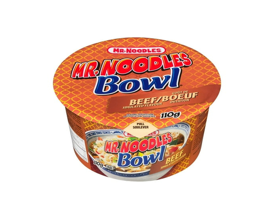 Mr. Noodles Bol à Saveur de Boeuf - 110 g