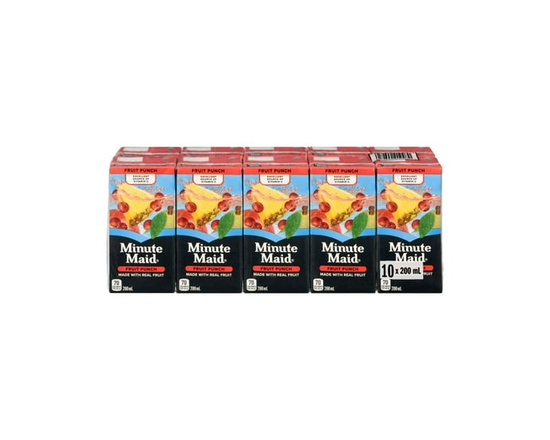 Minute Maid Fruit Punch , 200 mL, pack of 10 - 200 mL