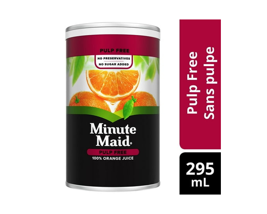 Minute Maid Orange Juice Can, Pulp Free, Frozen Concentrate - 295 mL