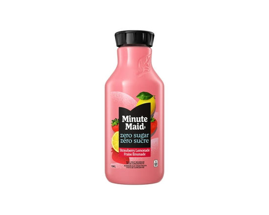 Minute Maid Zero Sugar Strawberry Lemonade Bottle - 1.54 L