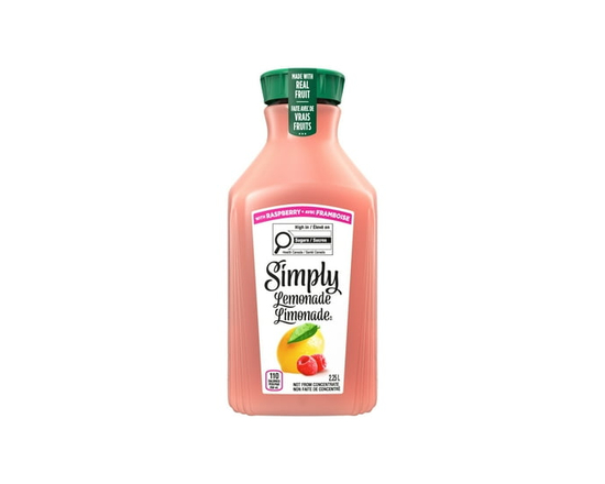 Simply Limonade avec Framboise, 2.25 Litres - Simply Limonade Framboise 2.25L