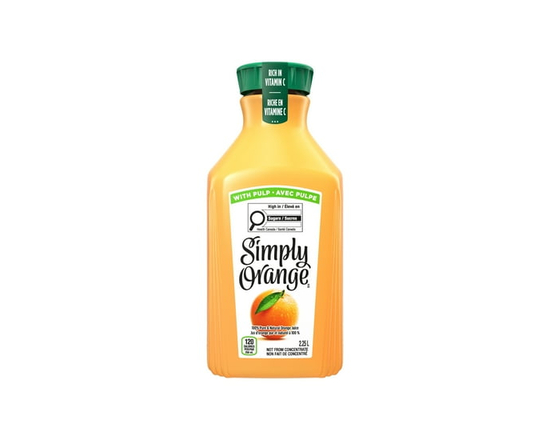 Simply Orange With Pulp Juice, 2.25 Liters - Simply Orange Juice With Pulp 2.25L