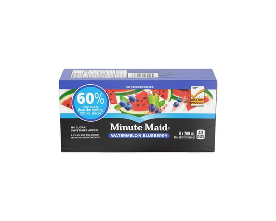 Minute Maid Watermelon Blueberry 8x200ml - 200 mL