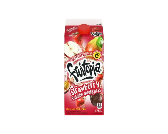 Fruitopia Strawberry Passion Awareness Gable top - 1.75 L