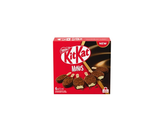 KITKAT Frozen Dessert Mini Bars, Milk Chocolatey Shell With Crushed Wafer Pieces - 330 ml