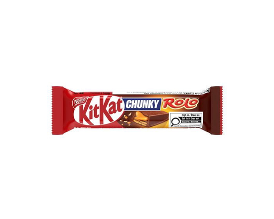 KITKAT CHUNKY Rolo, Crispy Wafers & Creamy Caramel in a Chocolatey Coating, Wafer Bar